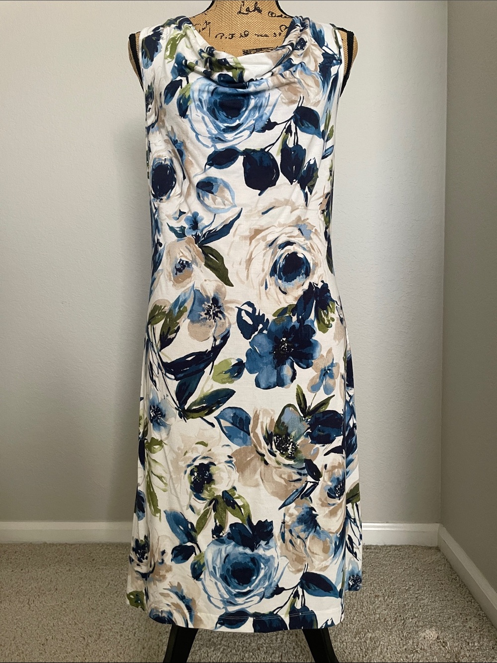 Tommy Bahama Sleeveless Floral Print Knit Dress